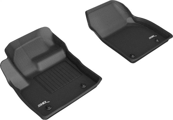 3D MAXpider - 3D MAXpider KAGU Floor Mat (BLACK) compatible with JAGUAR E-PACE 2018-2024 - Front Row