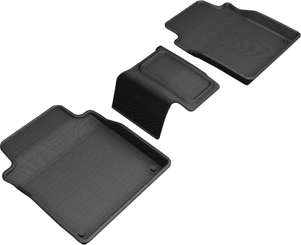 3D MAXpider - 3D MAXpider KAGU Floor Mat (BLACK) compatible with AUDI A8 L (D5/4N) 2019-2024 - Second Row