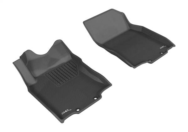 3D MAXpider - 3D MAXpider KAGU Floor Mat (BLACK) compatible with NISSAN ROGUE/ROGUE SPORT 2014-2022 - Front Row