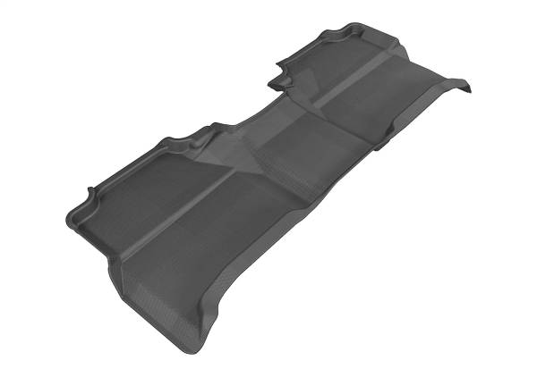 3D MAXpider - 3D MAXpider KAGU Floor Mat (BLACK) compatible with NISSAN FRONTIER CREW CAB 2005-2019 - Second Row