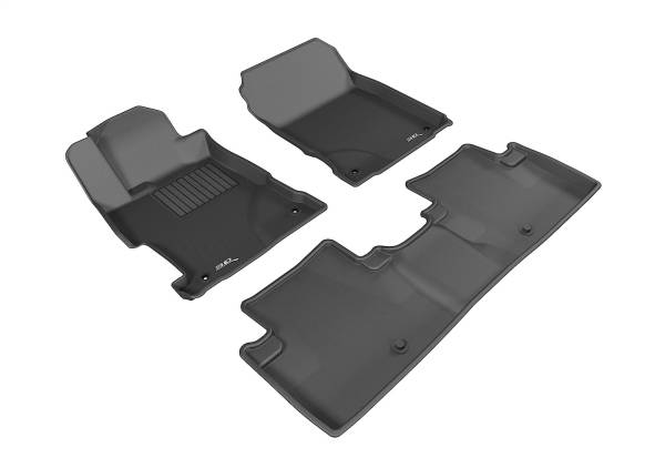 3D MAXpider - 3D MAXpider KAGU Floor Mat (BLACK) compatible with ACURA ILX 2013-2022 - Full Set