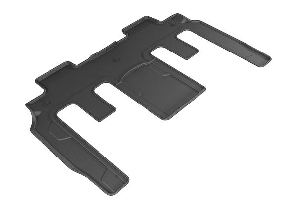 3D MAXpider - 3D MAXpider KAGU Floor Mat (BLACK) compatible with BUICK/CHEVROLET/GMC ENCLAVE/TRAVERSE/ACADIA 2007-2017 - Second Row