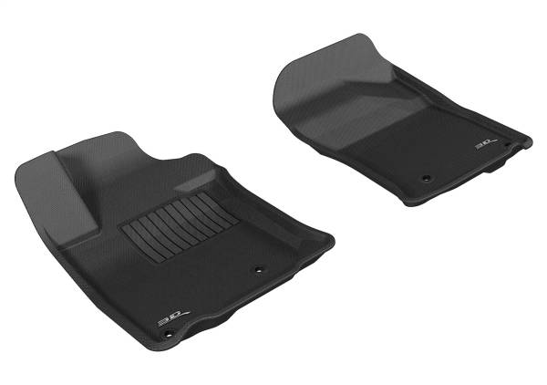 3D MAXpider - 3D MAXpider KAGU Floor Mat (BLACK) compatible with LEXUS GX460 2010-2013 - Front Row