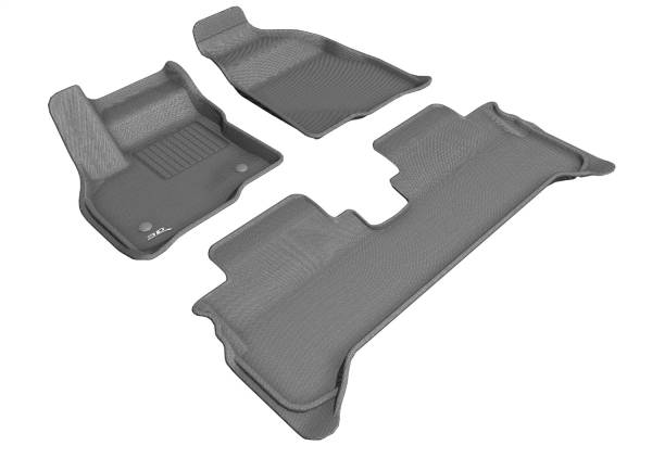 3D MAXpider - 3D MAXpider KAGU Floor Mat (GRAY) compatible with CHEVROLET BOLT EV 2017-2023 - Full Set