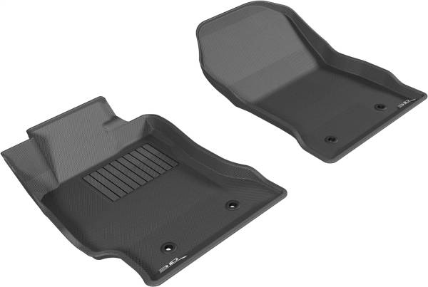 3D MAXpider - 3D MAXpider KAGU Floor Mat (BLACK) compatible with TOYOTA/SUBARU/SCION 86/BRZ/FR-S 2013-2020 - Front Row