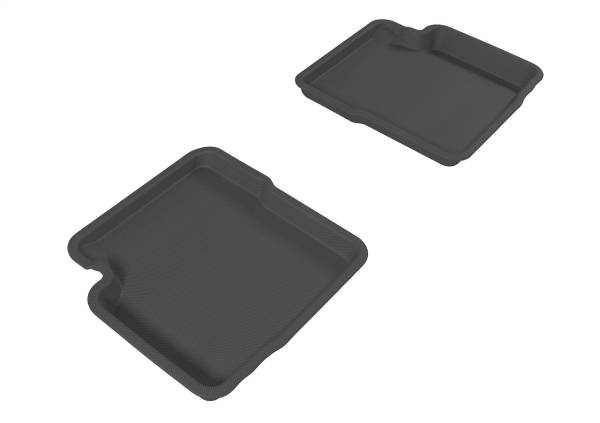 3D MAXpider - 3D MAXpider KAGU Floor Mat (BLACK) compatible with FIAT 500 2012-2019 - Second Row
