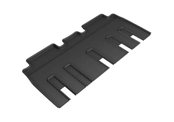3D MAXpider - 3D MAXpider KAGU Floor Mat (BLACK) compatible with TESLA MODEL X FOLDING 7-SEAT 2017-2021 - Second Row