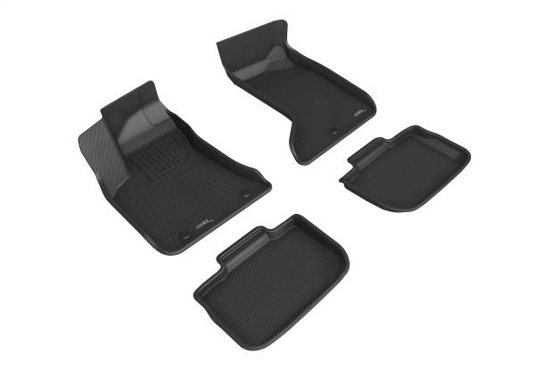 3D MAXpider - 3D MAXpider KAGU Floor Mat (BLACK) compatible with DODGE/CHRYSLER CHARGER AWD/300 AWD 2012-2023 - Full Set