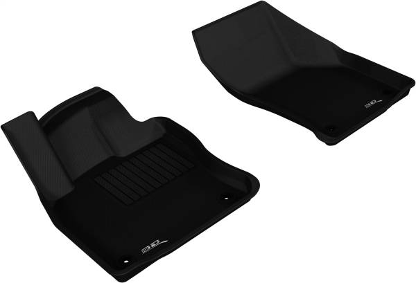 3D MAXpider - 3D MAXpider KAGU Floor Mat (BLACK) compatible with VOLKSWAGEN GOLF GTI/GOLF R 2015-2024 - Front Row