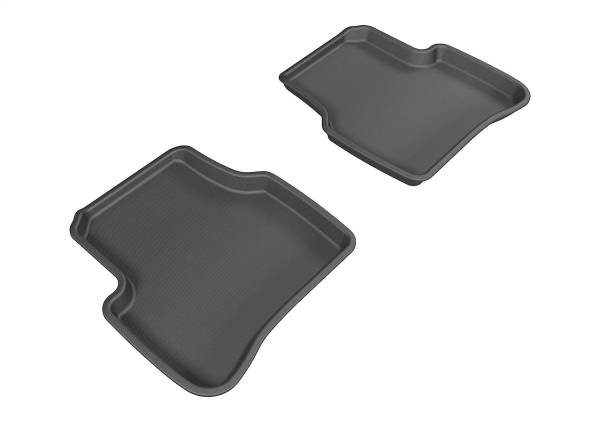 3D MAXpider - 3D MAXpider KAGU Floor Mat (BLACK) compatible with VOLKSWAGEN PASSAT 2006-2010 - Second Row
