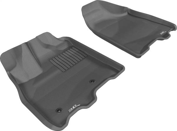 3D MAXpider - 3D MAXpider KAGU Floor Mat (BLACK) compatible with TOYOTA SIENNA 2013-2020 - Front Row