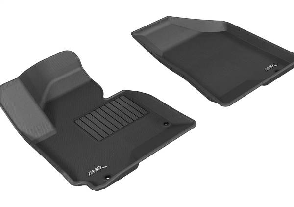 3D MAXpider - 3D MAXpider KAGU Floor Mat (BLACK) compatible with KIA/HYUNDAI SPORTAGE/TUCSON 2010-2013 - Front Row