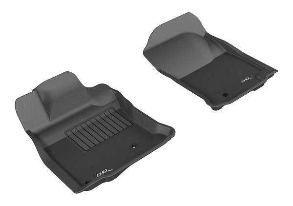 3D MAXpider - 3D MAXpider KAGU Floor Mat (BLACK) compatible with TOYOTA 4RUNNER 2010-2012 - Front Row