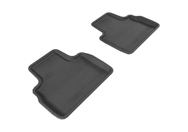 3D MAXpider - 3D MAXpider KAGU Floor Mat (BLACK) compatible with INFINITI QX70/FX35/50/50S 2009-2017 - Second Row