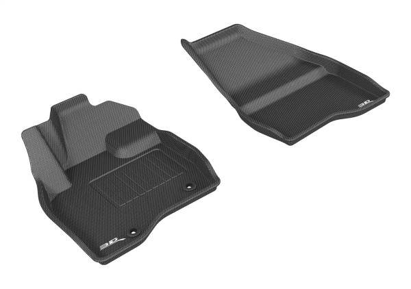 3D MAXpider - 3D MAXpider KAGU Floor Mat (BLACK) compatible with FORD EXPLORER 2015-2016 - Front Row
