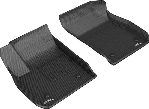 3D MAXpider - 3D MAXpider KAGU Floor Mat (BLACK) compatible with CADILLAC XT4 2019-2023 - Front Row