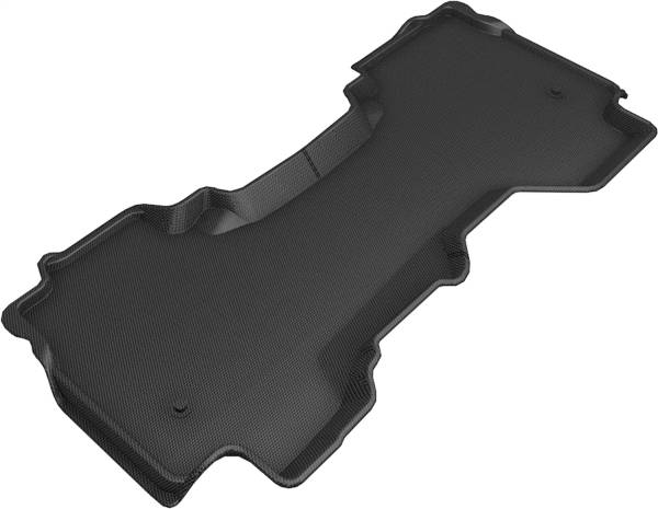 3D MAXpider - 3D MAXpider KAGU Floor Mat (BLACK) compatible with DODGE RAM 1500 QUAD CAB 2019-2024 - Second Row