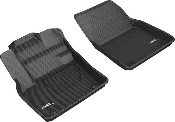 3D MAXpider - 3D MAXpider KAGU Floor Mat (BLACK) compatible with VOLVO XC40 2019-2024 - Front Row
