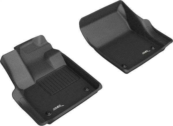 3D MAXpider - 3D MAXpider KAGU Floor Mat (BLACK) compatible with JAGUAR I-PACE 2019-2024 - Front Row