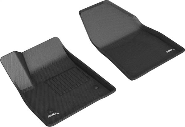 3D MAXpider - 3D MAXpider KAGU Floor Mat (BLACK) compatible with CADILLAC XT6 2020-2024 - Front Row
