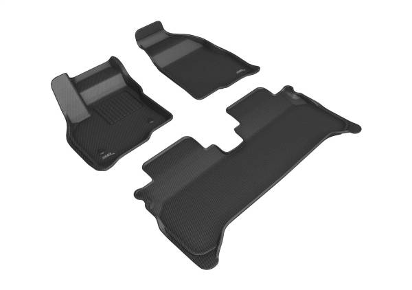 3D MAXpider - 3D MAXpider KAGU Floor Mat (BLACK) compatible with CHEVROLET BOLT EUV 2022-2023 - Full Set
