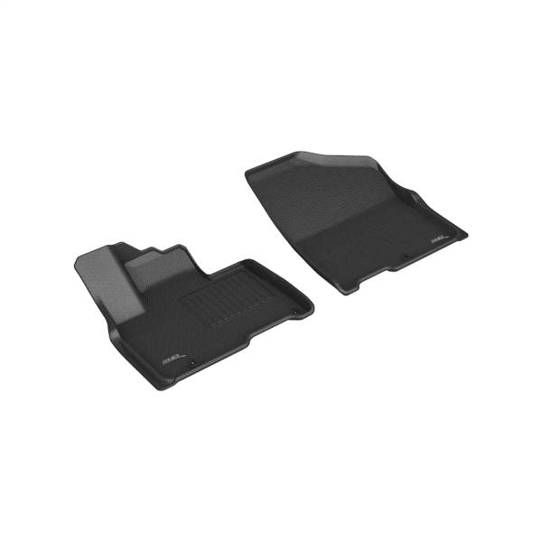 3D MAXpider - 3D MAXpider KAGU Floor Mat (BLACK) compatible with KIA CARNIVAL 2022-2024 - Front Row