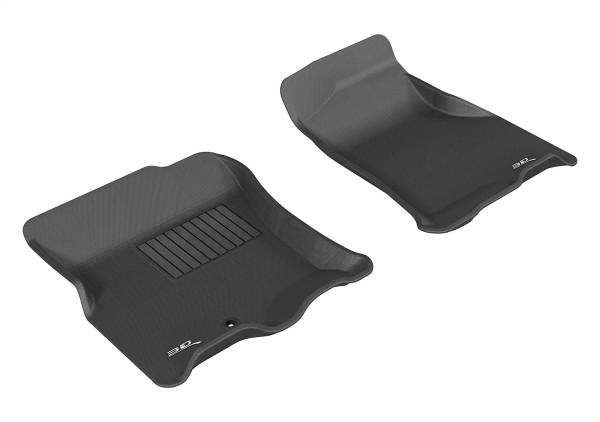 3D MAXpider - 3D MAXpider KAGU Floor Mat (BLACK) compatible with FORD/LINCOLN EXPEDITION/NAVIGATOR 2007-2010 - Front Row