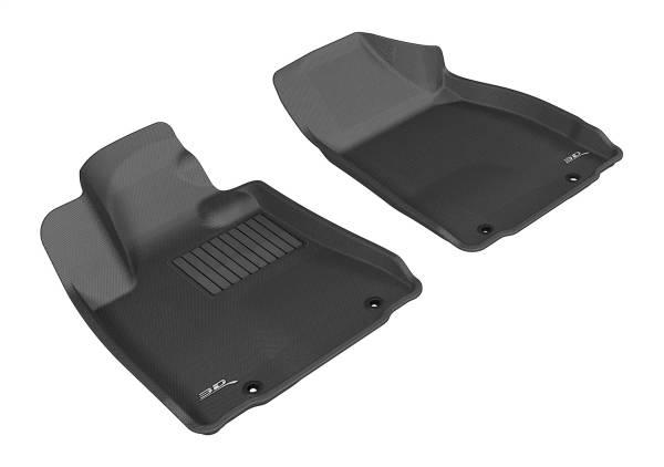 3D MAXpider - 3D MAXpider KAGU Floor Mat (BLACK) compatible with LEXUS RX350/450H 2013-2015 - Front Row