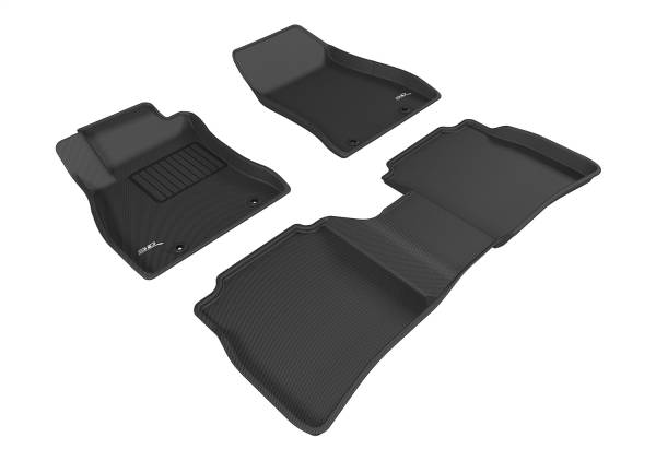 3D MAXpider - 3D MAXpider KAGU Floor Mat (BLACK) compatible with NISSAN SENTRA 2013-2019 - Full Set