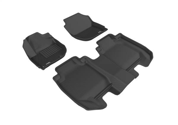 3D MAXpider - 3D MAXpider KAGU Floor Mat (BLACK) compatible with HONDA HR-V 2016-2022 - Full Set