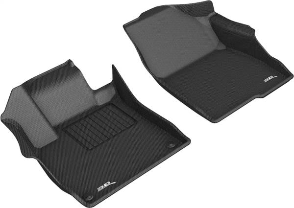 3D MAXpider - 3D MAXpider KAGU Floor Mat (BLACK) compatible with HONDA ACCORD 2018-2022 - Front Row