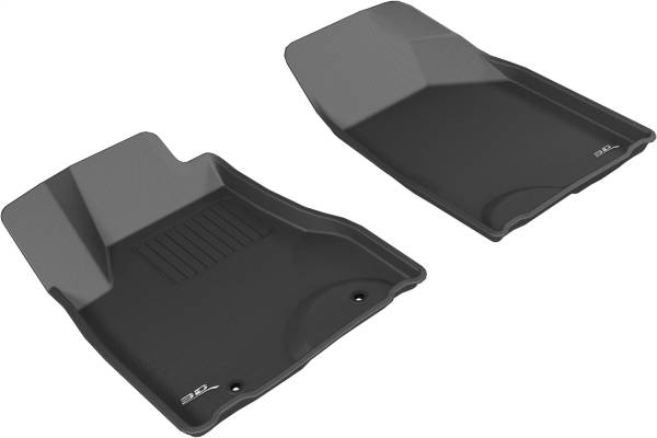 3D MAXpider - 3D MAXpider KAGU Floor Mat (BLACK) compatible with LEXUS RX330/350 2004-2009 - Front Row