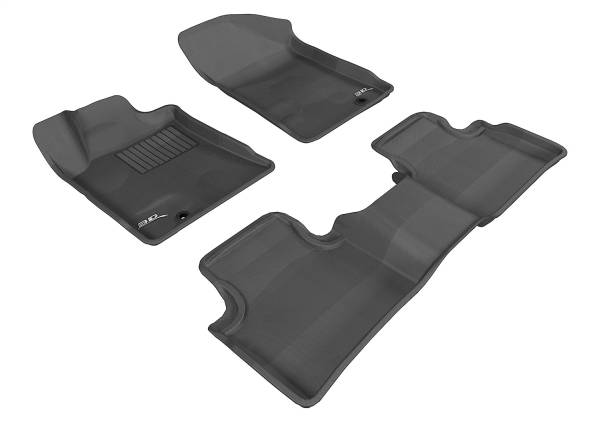 3D MAXpider - 3D MAXpider KAGU Floor Mat (BLACK) compatible with NISSAN MAXIMA 2009-2014 - Full Set