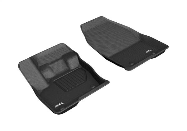 3D MAXpider - 3D MAXpider KAGU Floor Mat (BLACK) compatible with LINCOLN NAUTILUS/MKX 2019-2024 - Front Row