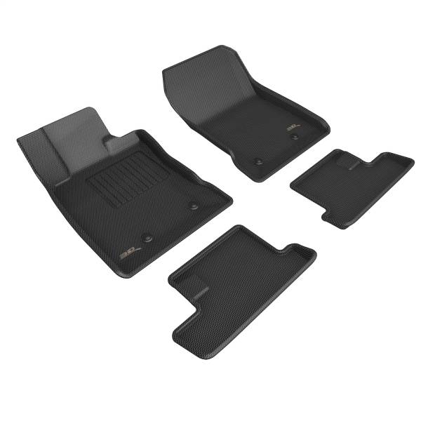 3D MAXpider - 3D MAXpider KAGU Floor Mat (BLACK) compatible with SUBARU BRZ 2022-2024 - Full Set