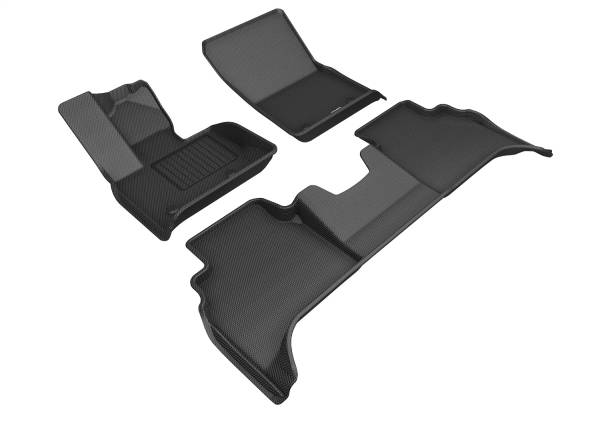 3D MAXpider - 3D MAXpider KAGU Floor Mat (BLACK) compatible with MERCEDES-BENZ G-CLASS/AMG G63 (W463) 2019-2023 - Full Set