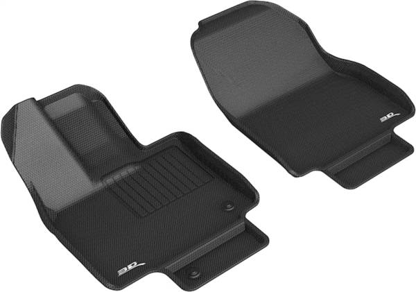 3D MAXpider - 3D MAXpider KAGU Floor Mat (BLACK) compatible with TOYOTA HIGHLANDER 2020-2024 - Front Row