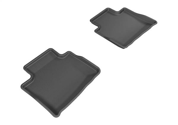 3D MAXpider - 3D MAXpider KAGU Floor Mat (BLACK) compatible with CHEVROLET SS 2014-2017 - Second Row