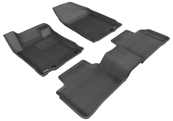 3D MAXpider - 3D MAXpider KAGU Floor Mat (BLACK) compatible with NISSAN ALTIMA SEDAN 2013-2013 - Full Set