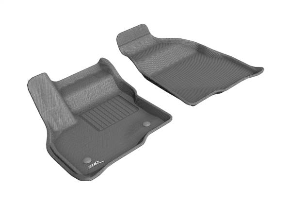 3D MAXpider - 3D MAXpider KAGU Floor Mat (GRAY) compatible with CHEVROLET BOLT EV/BOLT EUV 2017-2023 - Front Row