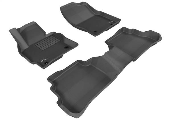 3D MAXpider - 3D MAXpider KAGU Floor Mat (BLACK) compatible with MAZDA CX-5 2013-2016 - Full Set