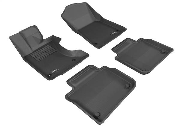 3D MAXpider - 3D MAXpider KAGU Floor Mat (BLACK) compatible with LEXUS GS/GS HYBRID 2013-2020 - Full Set
