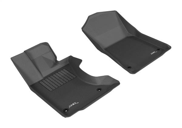 3D MAXpider - 3D MAXpider KAGU Floor Mat (BLACK) compatible with LEXUS GS/GS HYBRID 2013-2020 - Front Row