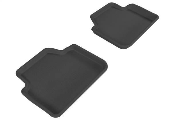 3D MAXpider - 3D MAXpider KAGU Floor Mat (BLACK) compatible with BMW 3 SERIES SEDAN (E90)/X3 (E83) 2006-2011 - Second Row