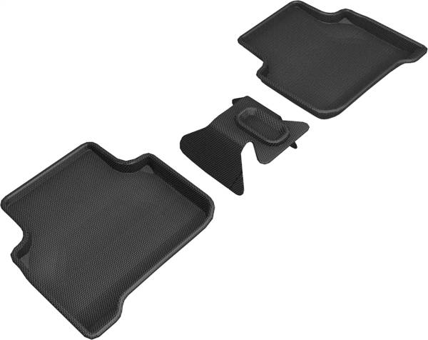 3D MAXpider - 3D MAXpider KAGU Floor Mat (BLACK) compatible with AUDI Q3 (F3) 2019-2024 - Second Row