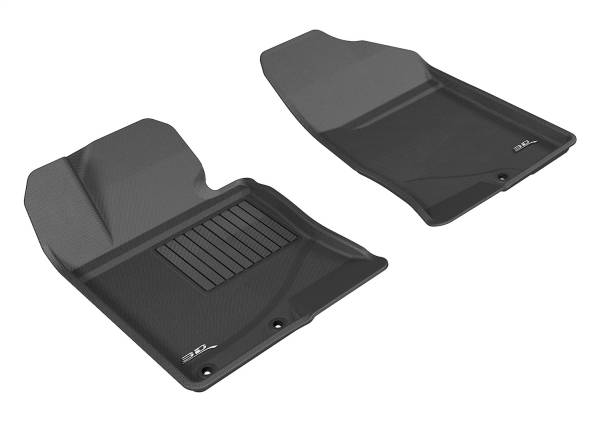 3D MAXpider - 3D MAXpider KAGU Floor Mat (BLACK) compatible with KIA OPTIMA 2011-2015 - Front Row