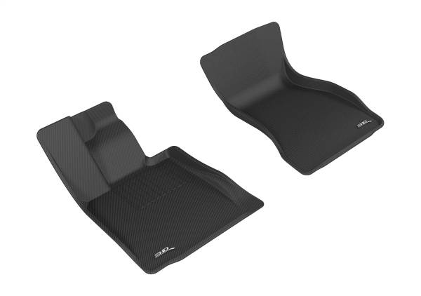 3D MAXpider - 3D MAXpider KAGU Floor Mat (BLACK) compatible with BMW 7 SERIES (G11) RWD 2016-2022 - Front Row