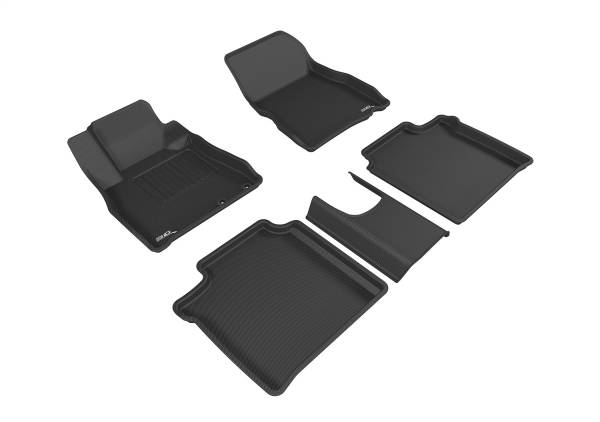 3D MAXpider - 3D MAXpider KAGU Floor Mat (BLACK) compatible with NISSAN VERSA NOTE 2014-2019 - Full Set