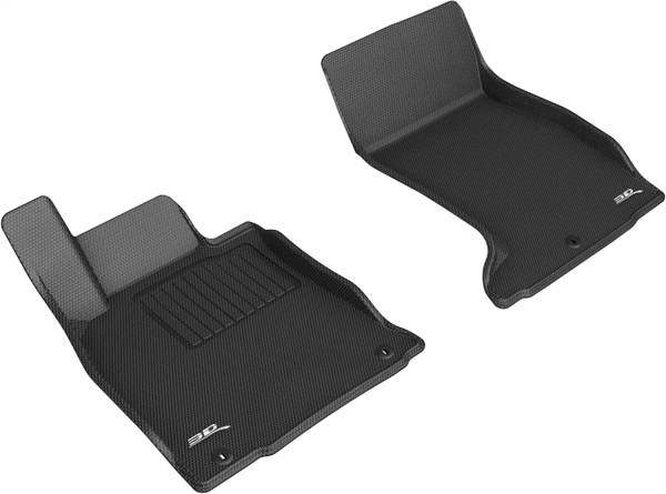 3D MAXpider - 3D MAXpider KAGU Floor Mat (BLACK) compatible with GENESIS G70 AWD 2019-2023 - Front Row