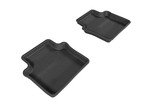 3D MAXpider - 3D MAXpider KAGU Floor Mat (BLACK) compatible with CHRYSLER SEBRING SEDAN 2007-2010 - Second Row